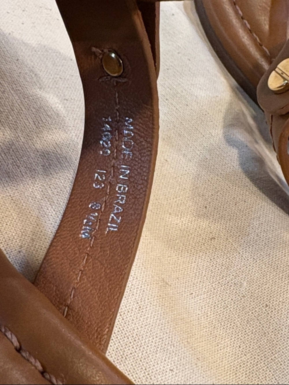 Tory Burch Miller Brown Leather Sandals size 8.5 NEW - Picture 5 of 9